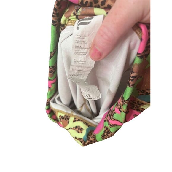 Fabletics Women's XL Floral High-Waisted 7/8 Leggings Yoga Gym - Picture 2 of 2